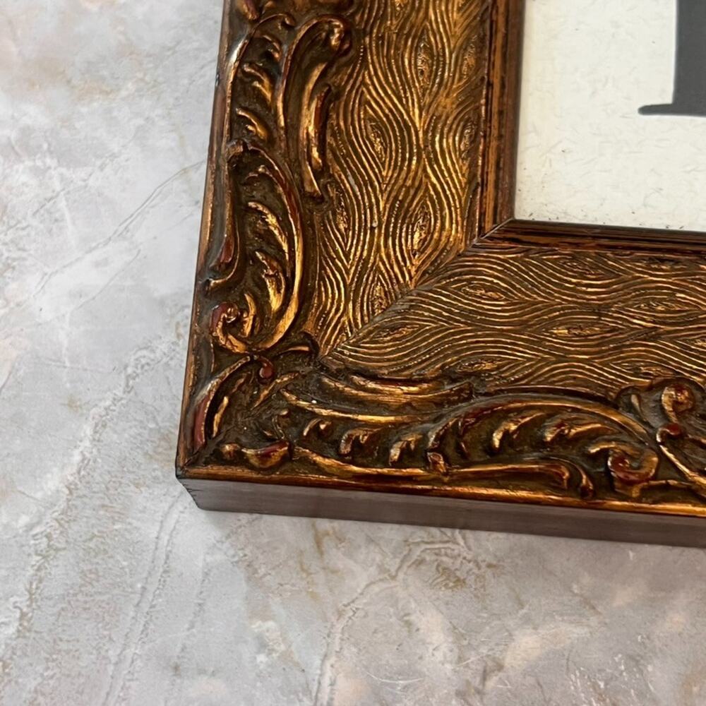 Ornate Vintage-Style Picture "Fine" Framed Word Art 6.5" x 9" - Picture 4 of 10